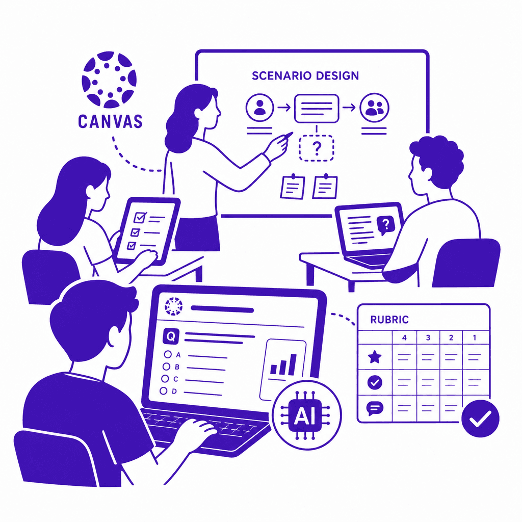Crafting Dynamic Assessments in Canvas with AI