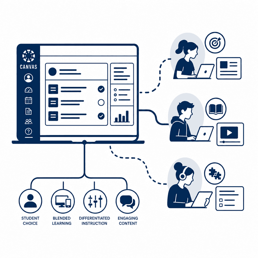 Crafting Personalized Learning Pathways in Canvas for Differentiated Instruction