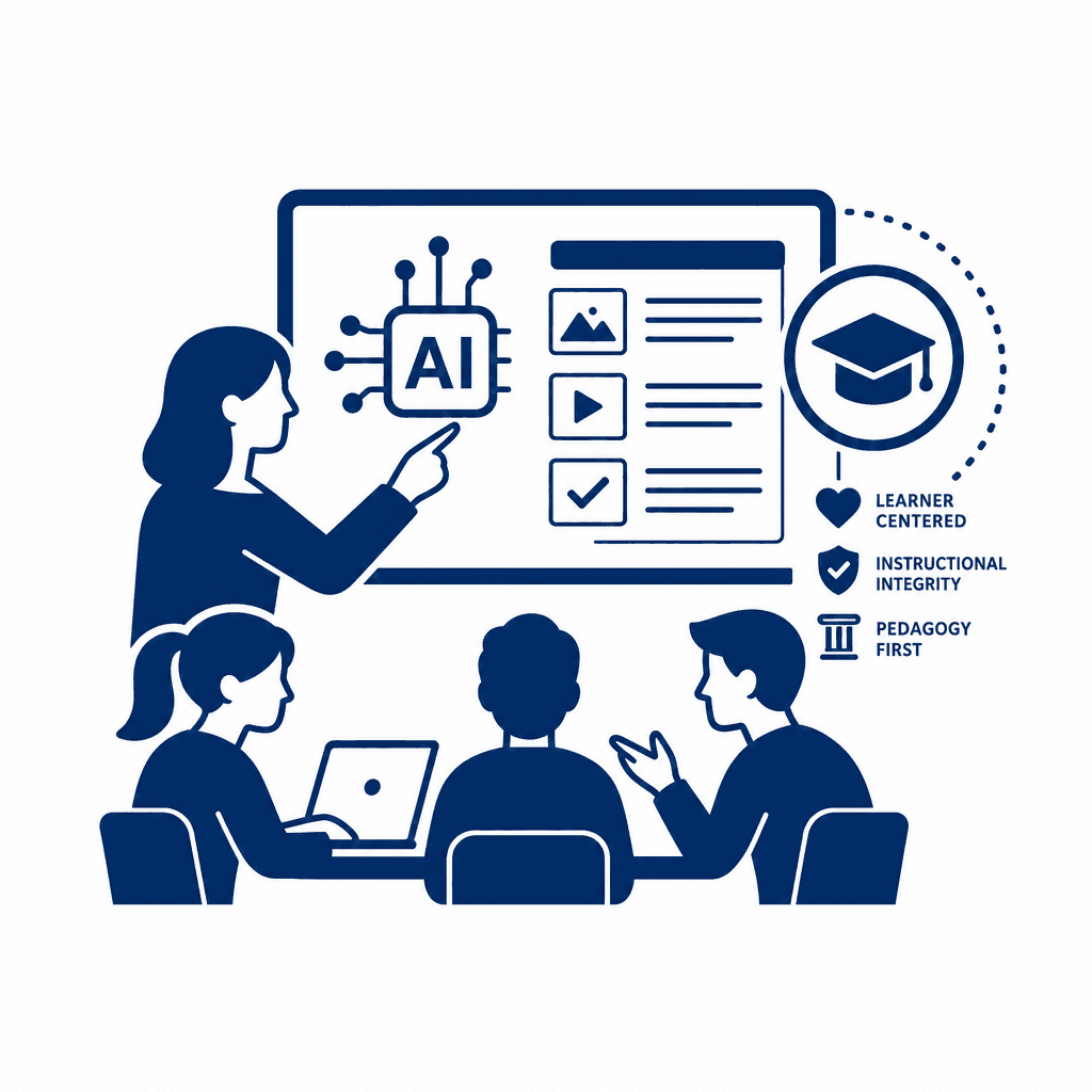 Pedagogy-First AI Course Design in Canvas