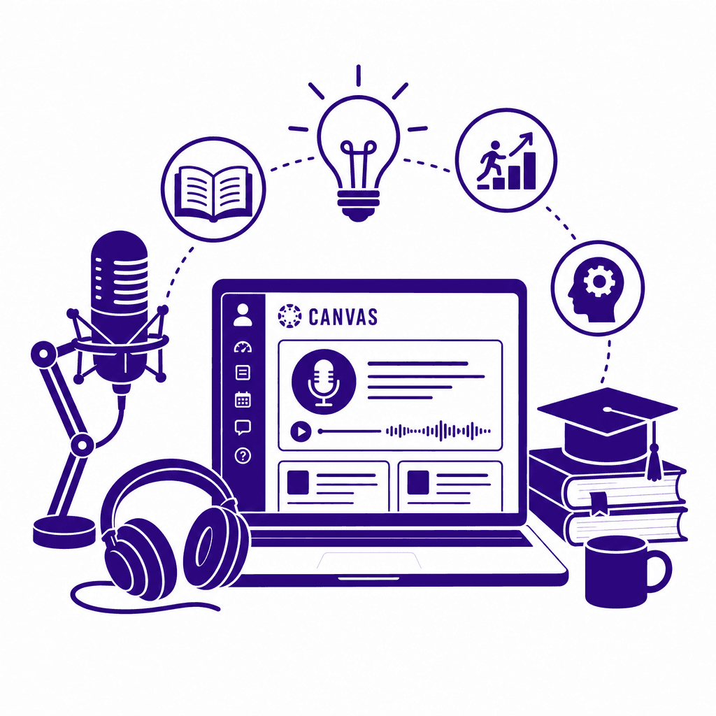 Strategic Podcast Integration in Canvas: Building Skills Through Audio Learning